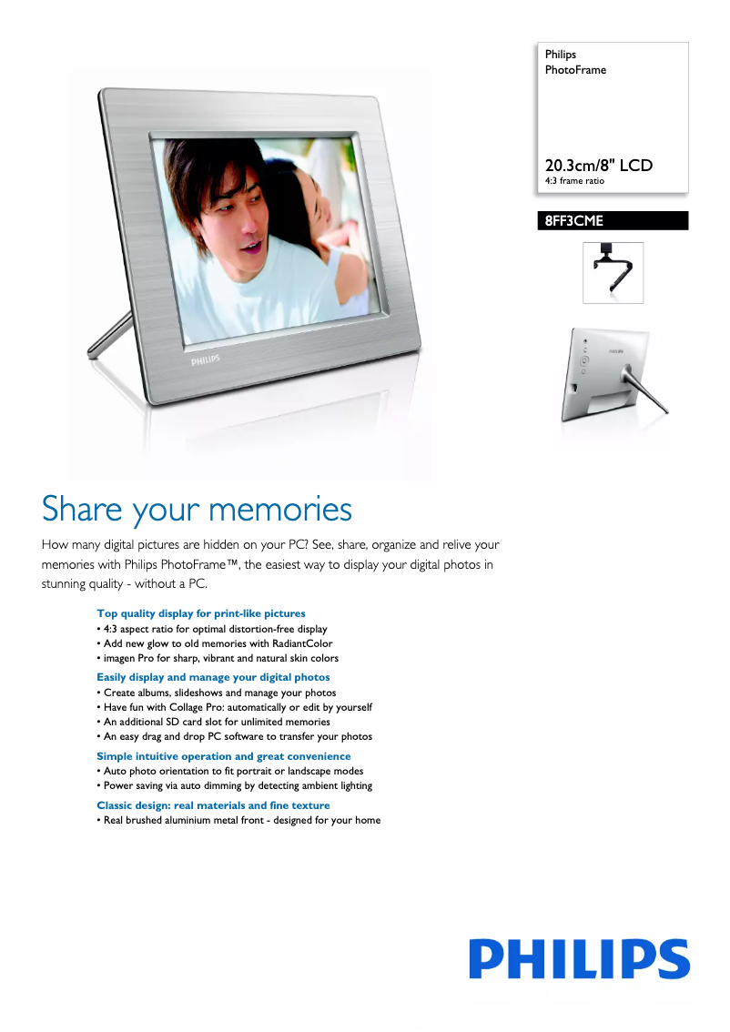 Image de la première page du manuel de l'appareil 8FF3CME