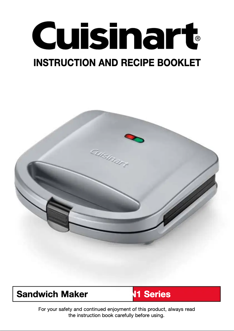 Page 1 de la notice Manuel utilisateur Cuisinart WM-SW2N1