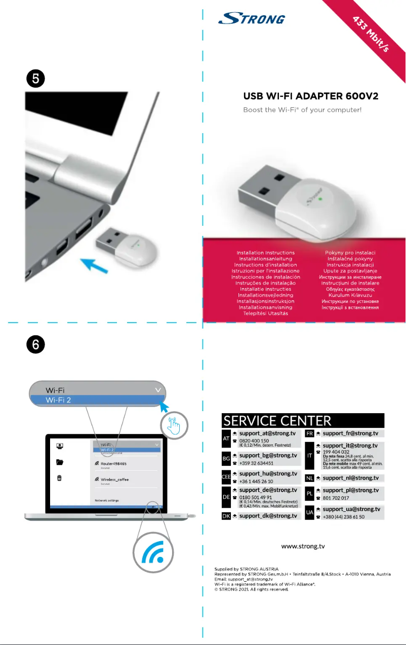 Page n°1 - Manuel utilisateur Strong ADAPTER 600v2