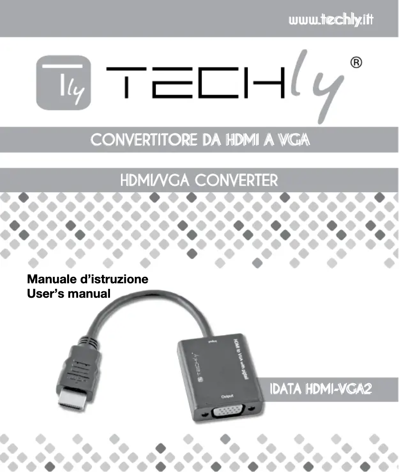 Page n°1 - Manuel utilisateur Techly IDATA HDMI-VGA2