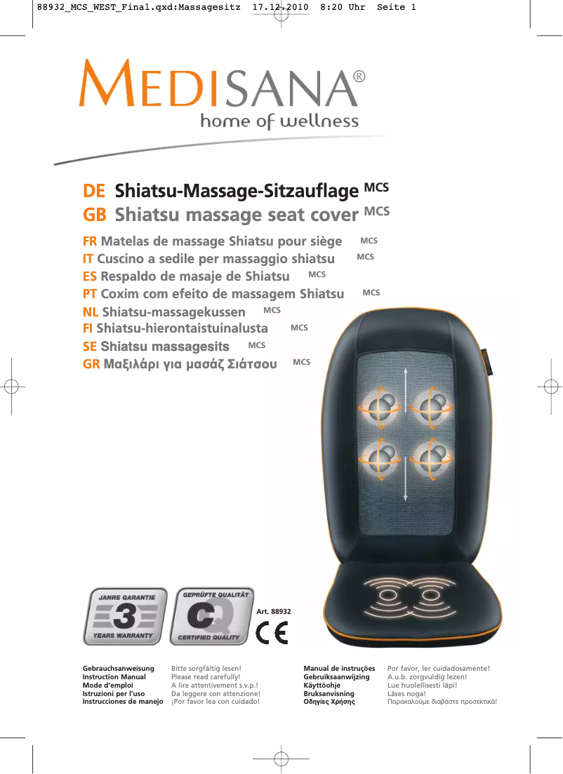 Página 1 del manual Manual de usuario Medisana MCD