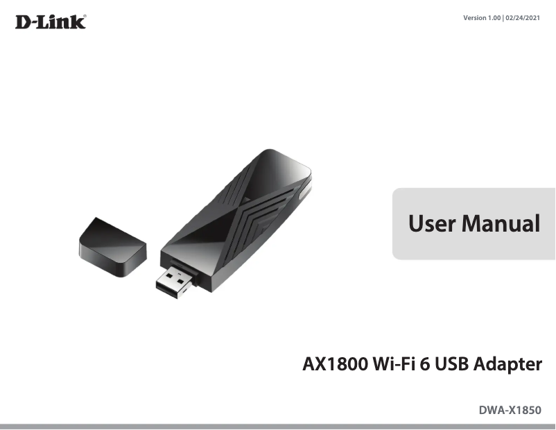 Page 1 de la notice Guide d'installation D-Link DWA-X1850