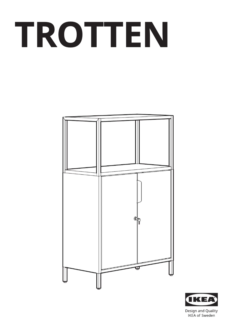 Page 1 de la notice Manuel utilisateur Ikea TROTTEN 604.748.35