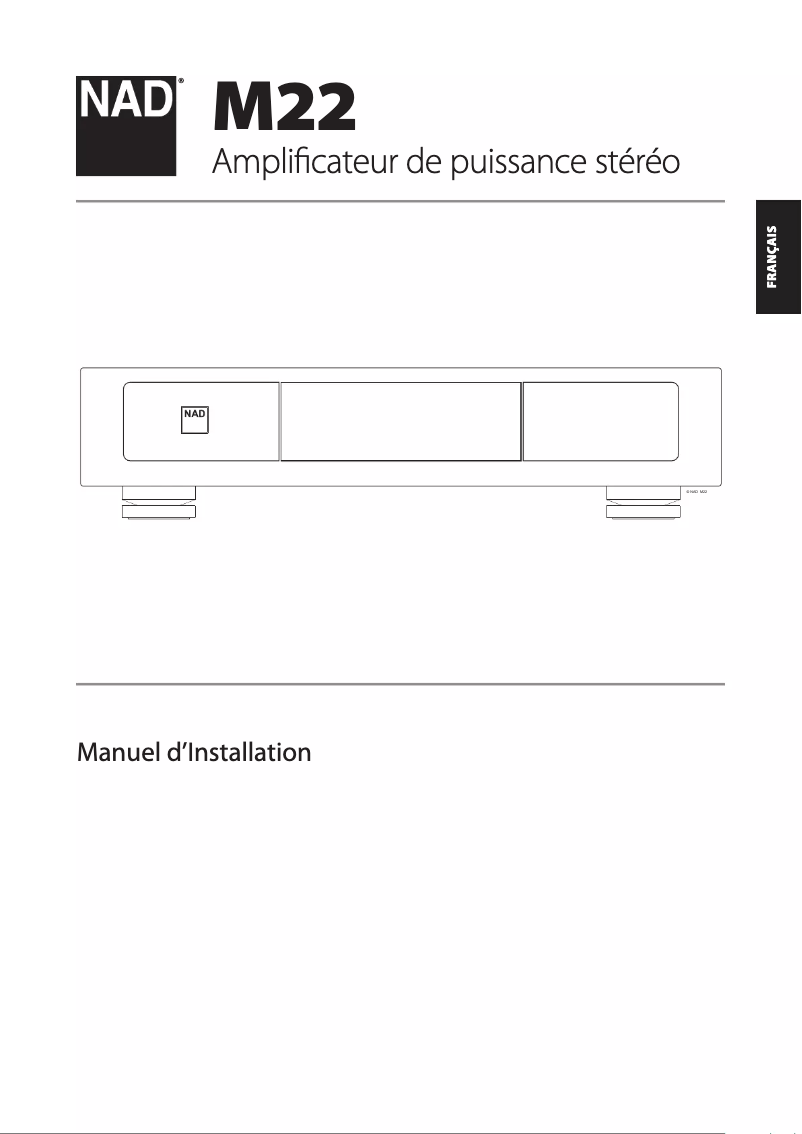 Page 1 de la notice Manuel utilisateur NAD М22 V2