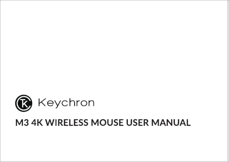 Página 1 del manual Manual de usuario Keychron M3 4K