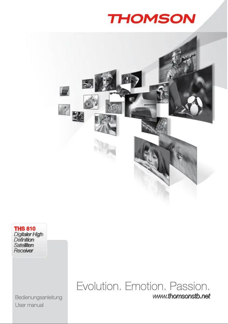 Page 1 de la notice Manuel utilisateur Thomson THS810