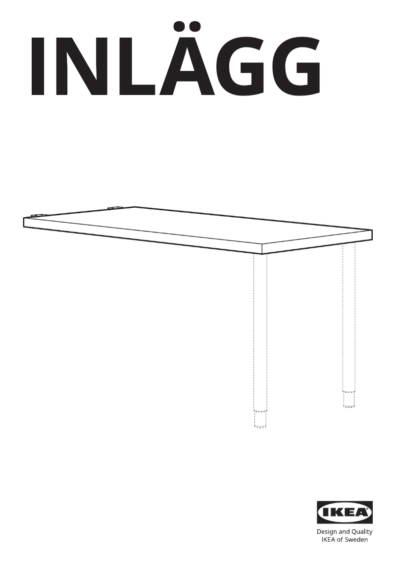 Página 1 del manual Manual de usuario Ikea INLÄGG 505.223.75