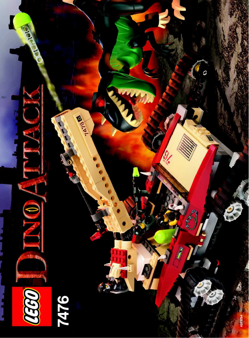 Page 1 of the manual User Manual Lego Iron Predator versus T-Rex