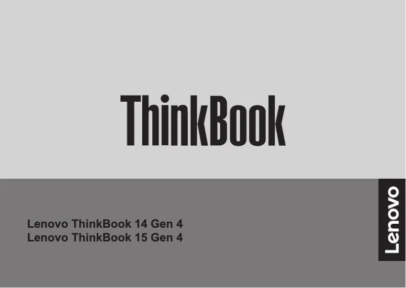 Page 1 de la notice Manuel utilisateur Lenovo ThinkBook 14 G4