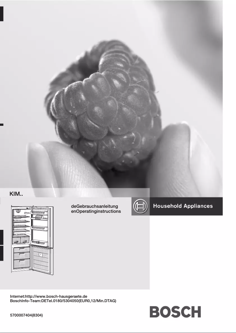Page n°1 - Manuel utilisateur Bosch KIM27475