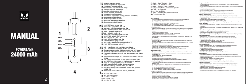Image de la première page du manuel de l'appareil Powerbank 24000 mAh