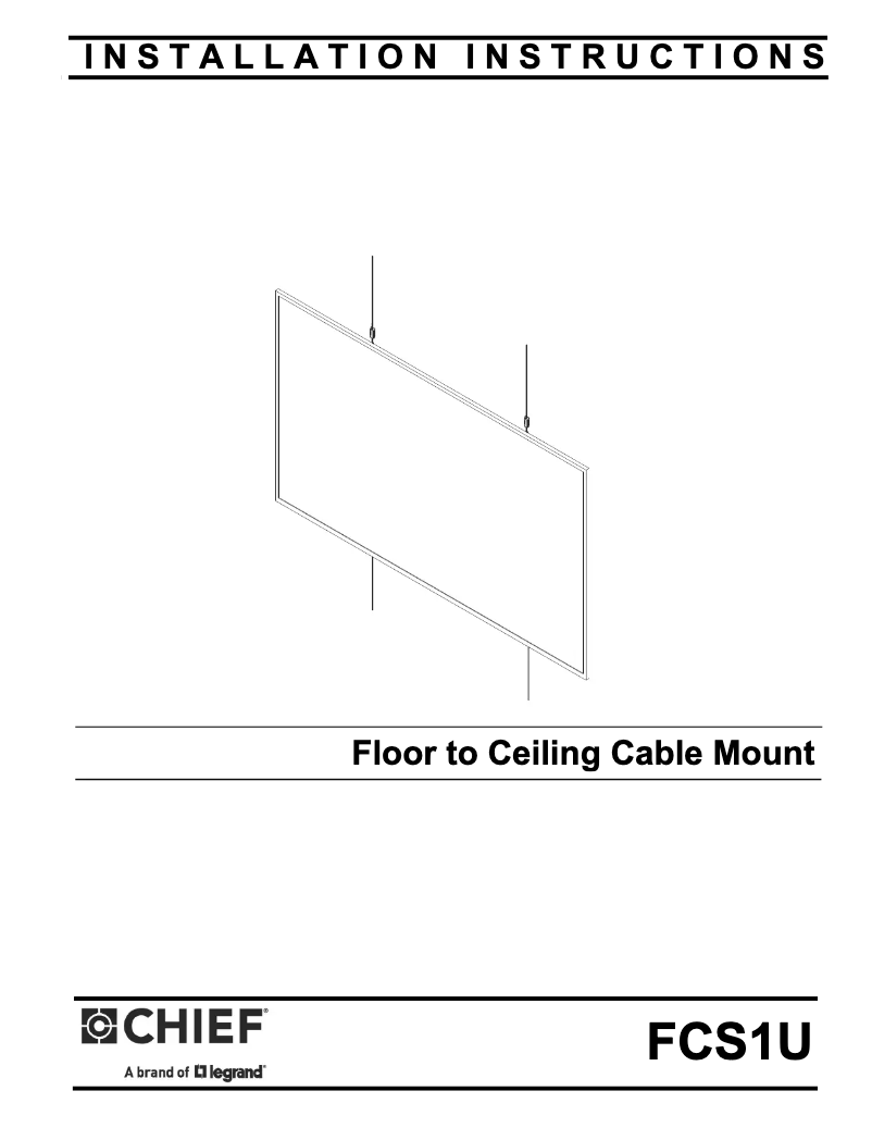 Page n°1 - Manuel utilisateur Chief FCS1U
