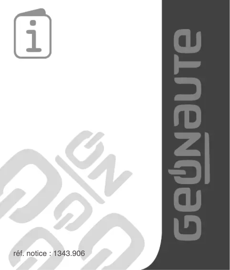 Page n°1 - Manuel utilisateur Domyos ONstep 600