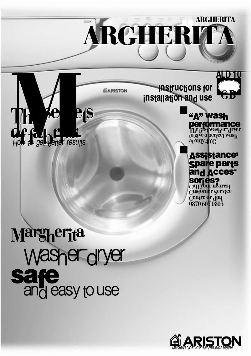 Image de la première page du manuel de l'appareil ALD10