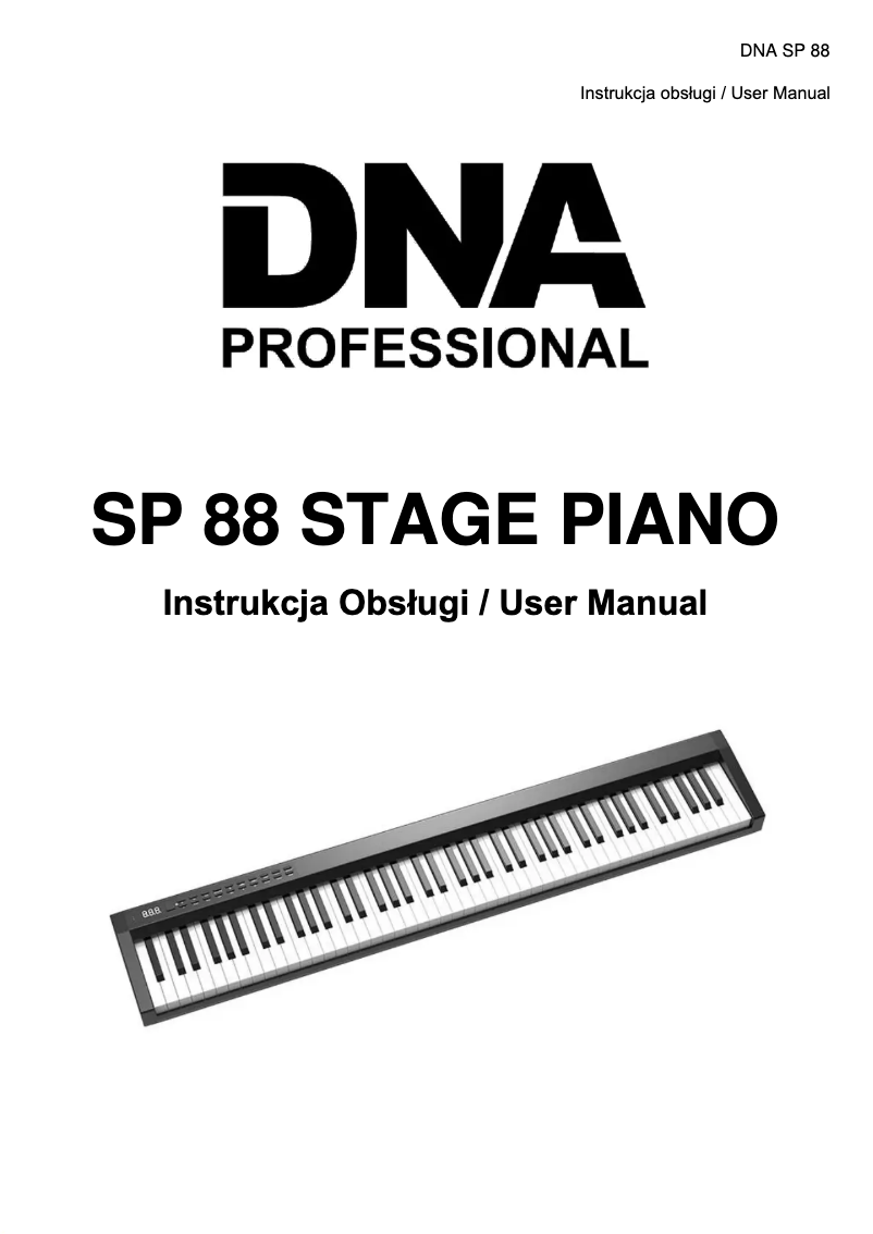 Image de la première page du manuel de l'appareil SP 88