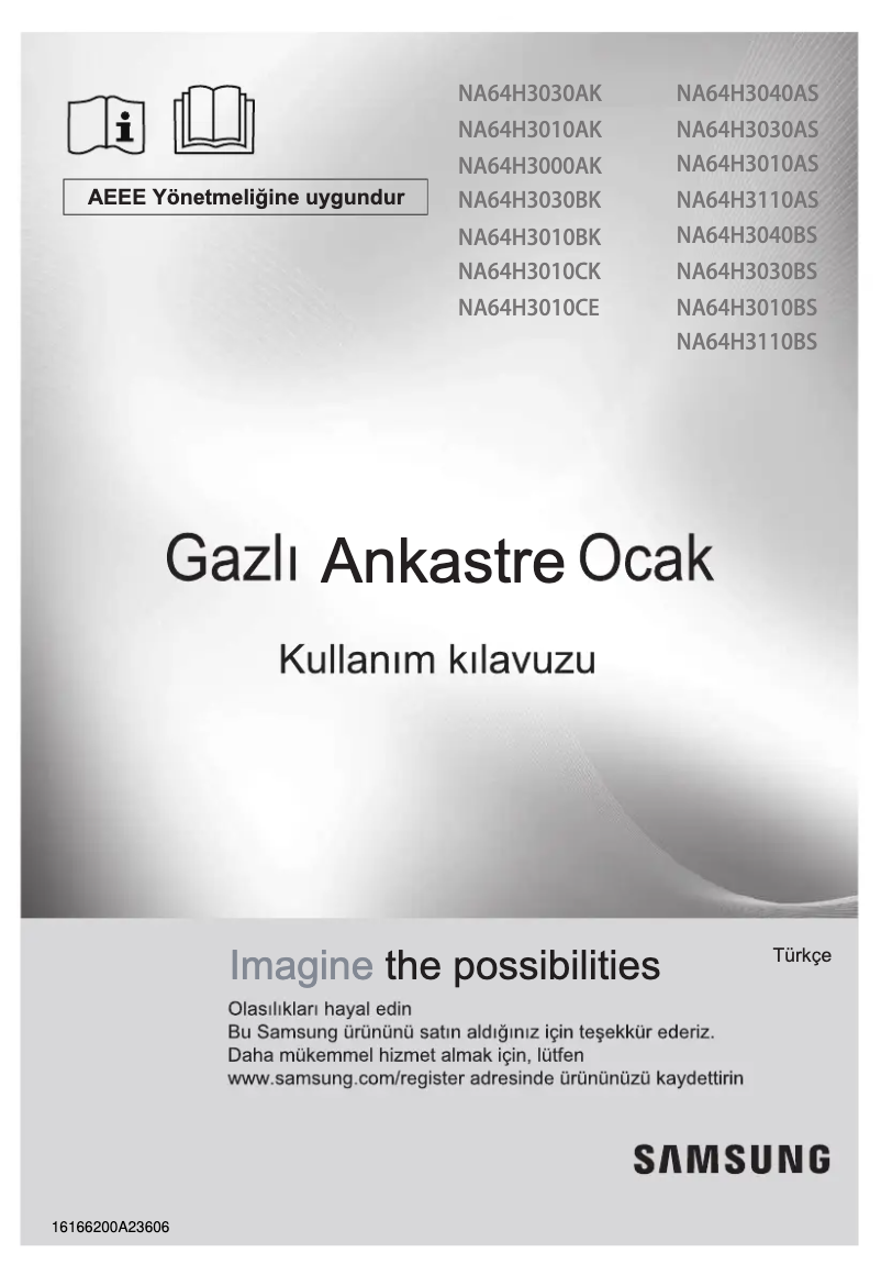 Page 1 de la notice Manuel utilisateur Samsung NA64H3110BS