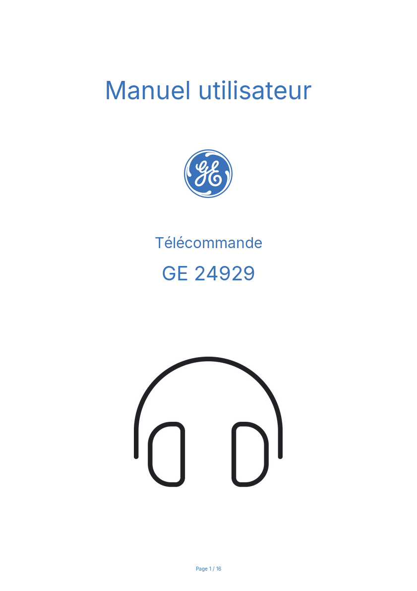 Image de la première page du manuel de l'appareil 24929