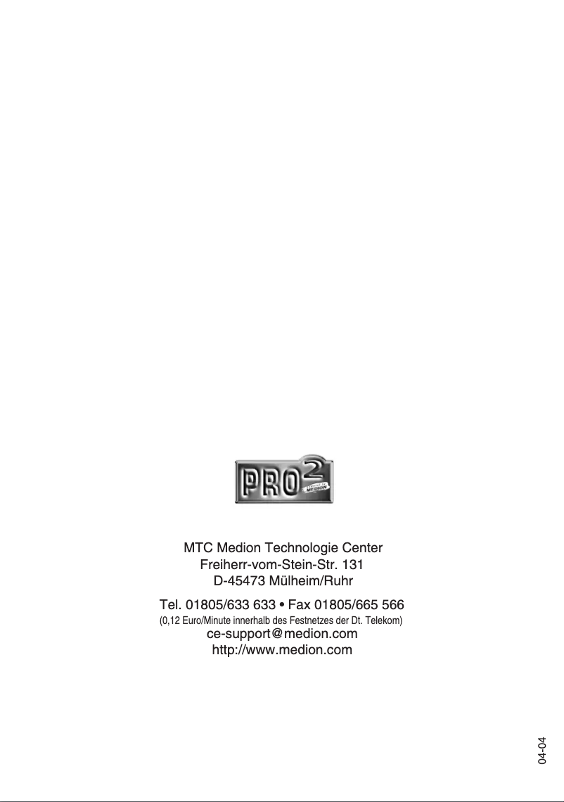 Imagen de la primera página del manual del dispositivo MD 41133