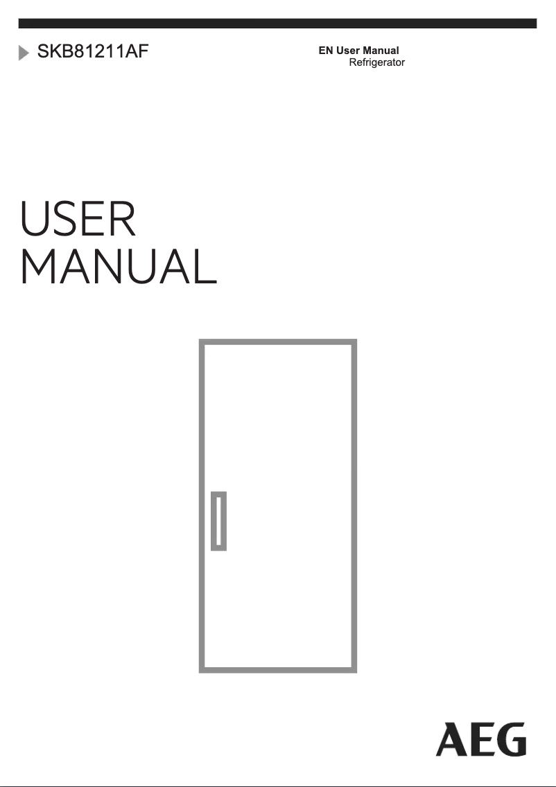 Page n°1 - Manuel utilisateur AEG SKB81211AF