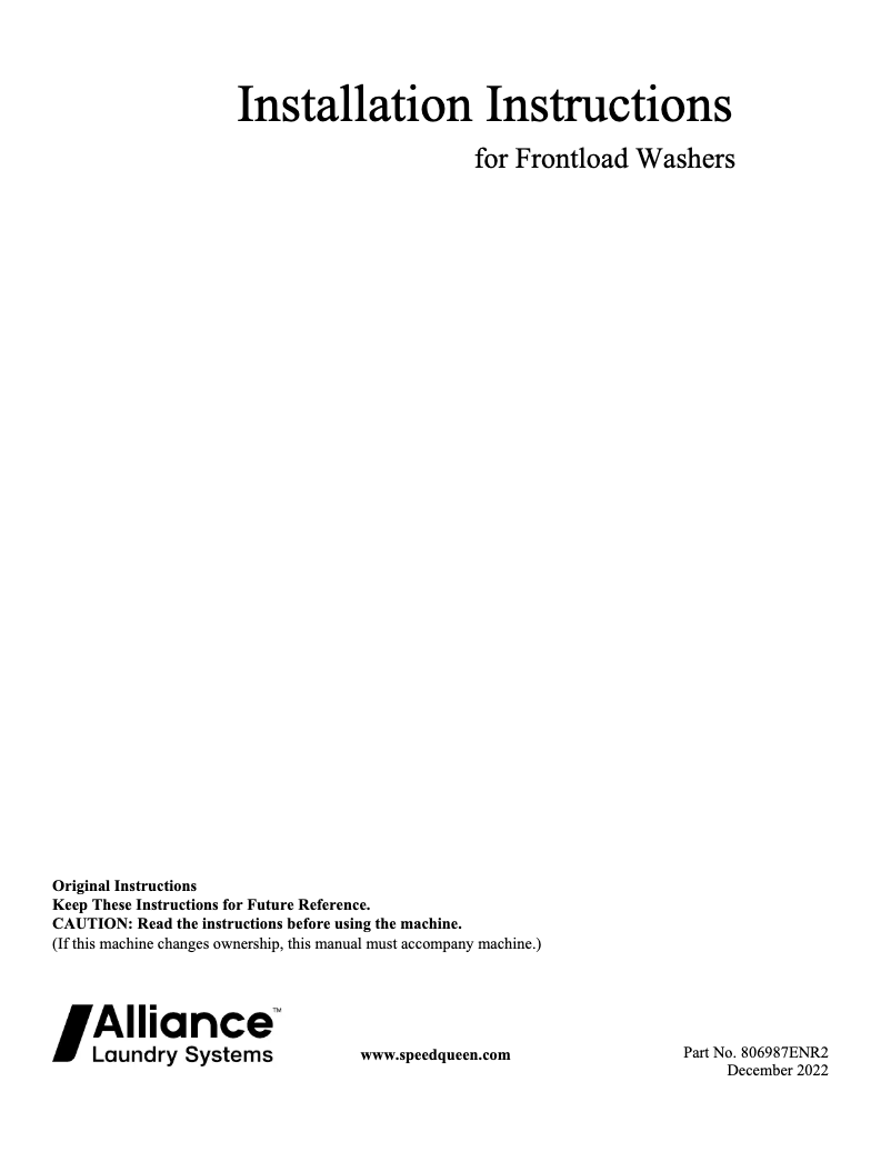 Image de la première page du manuel de l'appareil FF7005WN