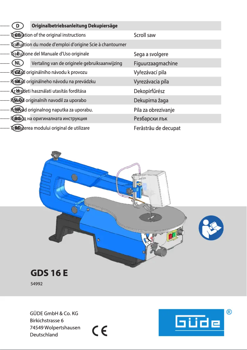 Página 1 del manual Manual de usuario Güde GDS 16 E