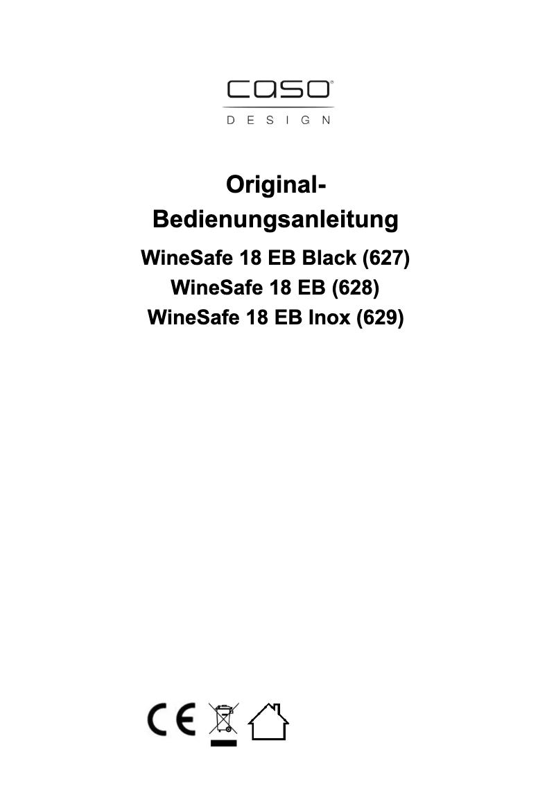 Image de la première page du manuel de l'appareil WineSafe 18 EB