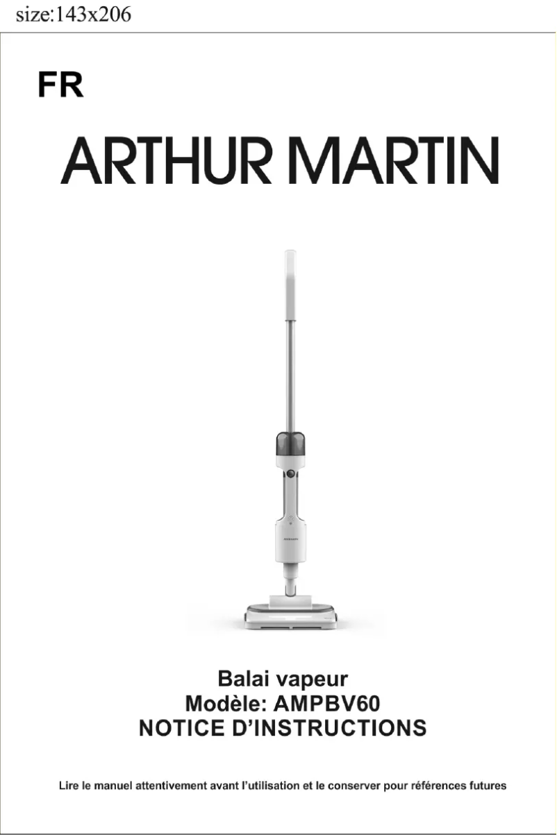 Image de la première page du manuel de l'appareil AMPBV60