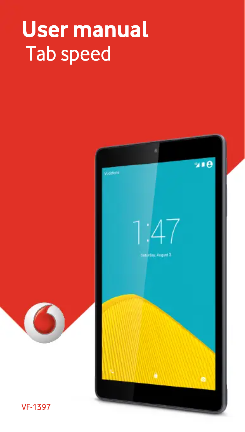 Page 1 de la notice Manuel utilisateur Vodafone Tab Speed