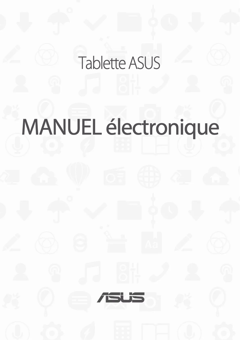 Page n°1 - Manuel utilisateur Asus ZenPad 10 P00C