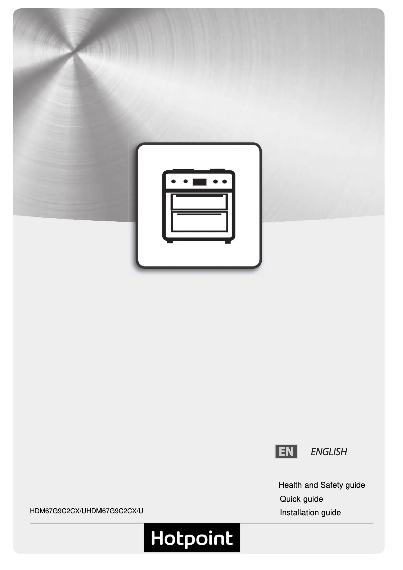Page 1 de la notice Manuel utilisateur Hotpoint HDM67G9C2CX/U
