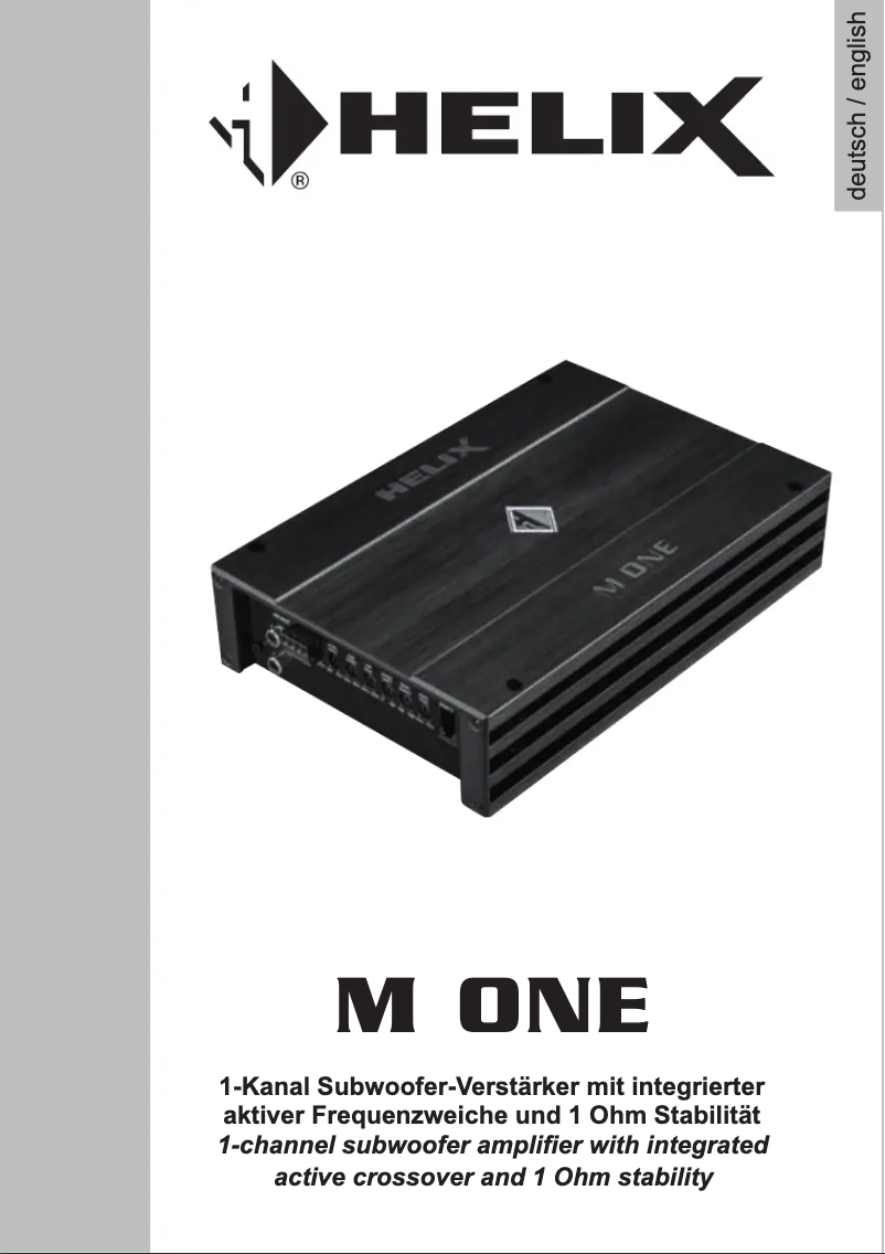 Página 1 del manual Manual de usuario Helix M ONE