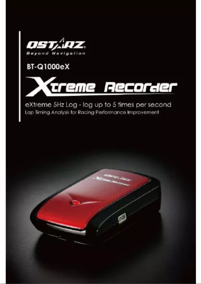 Page n°1 - Manuel utilisateur Qstarz BT-Q1000eX eXtreme