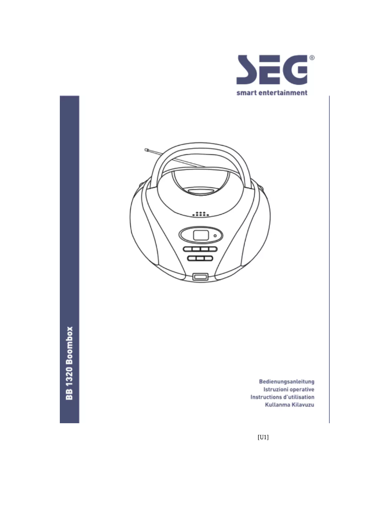 Page 1 de la notice Manuel utilisateur SEG BB 1320