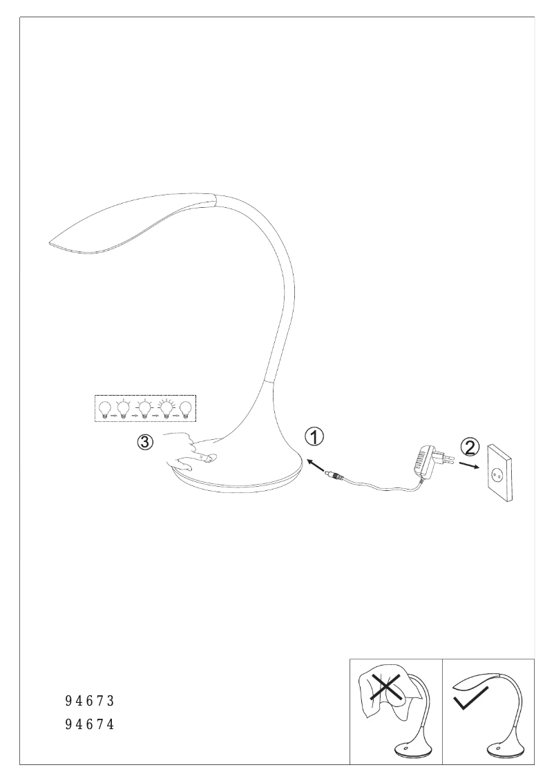 Page n°1 - Manuel utilisateur Eglo Dambera