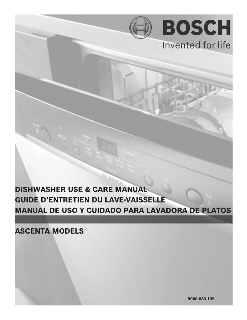 Page n°1 - Manuel utilisateur Bosch SHE3AR56UC