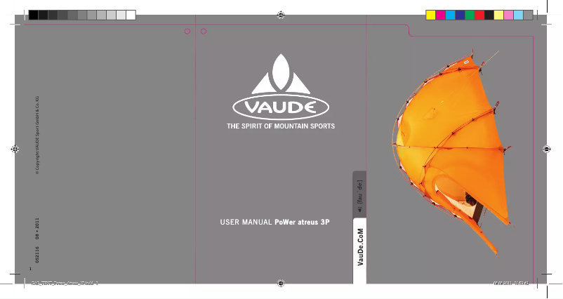 Page 1 de la notice Manuel utilisateur Vaude Power Atreus 3P