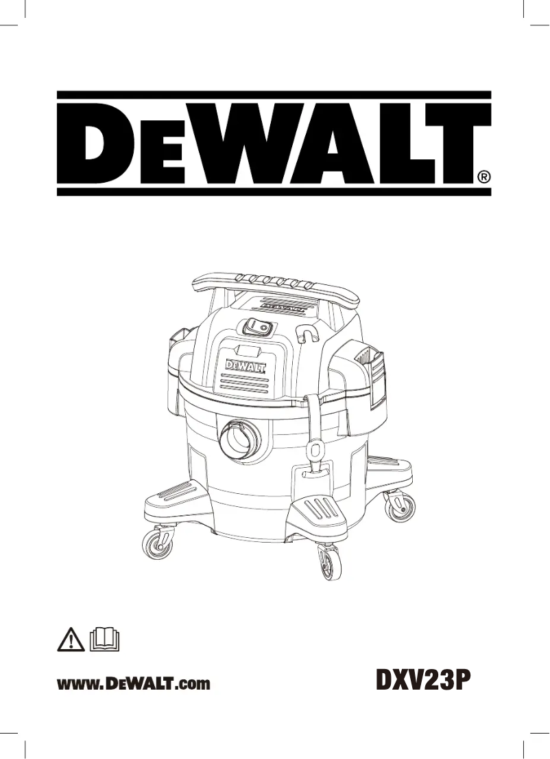 Page 1 de la notice Manuel utilisateur DeWalt DXV23P