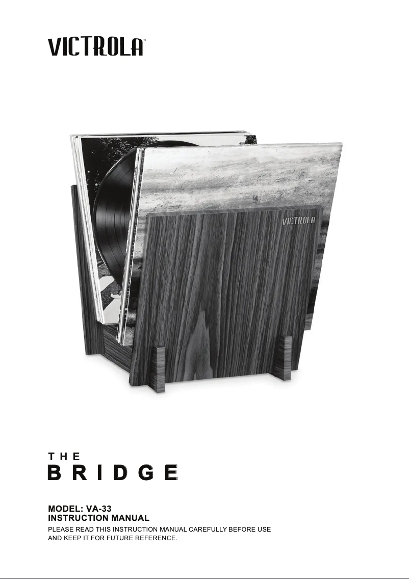 Page 1 de la notice Manuel utilisateur Victrola The Bridge VA-33