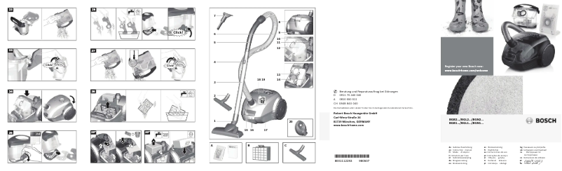 Page 1 of the manual User Manual Bosch BGL2UA2018
