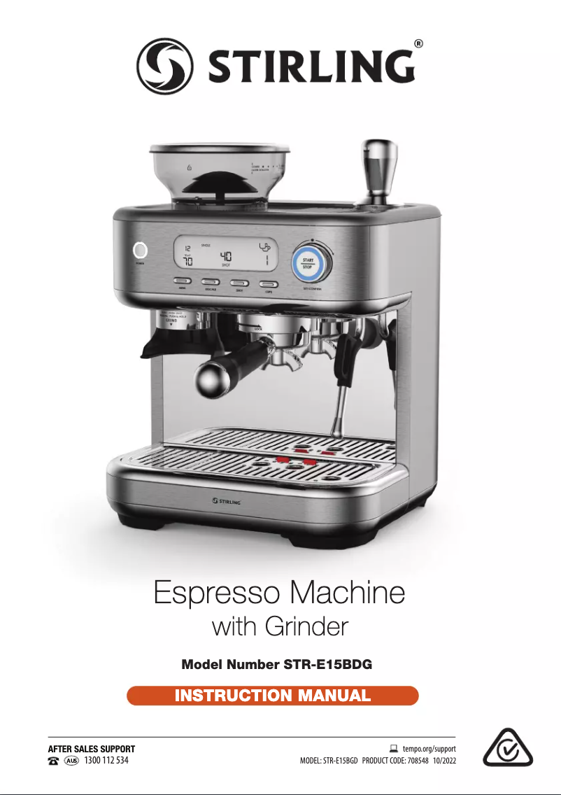 Page 1 de la notice Manuel utilisateur Stirling STR-E15BGD