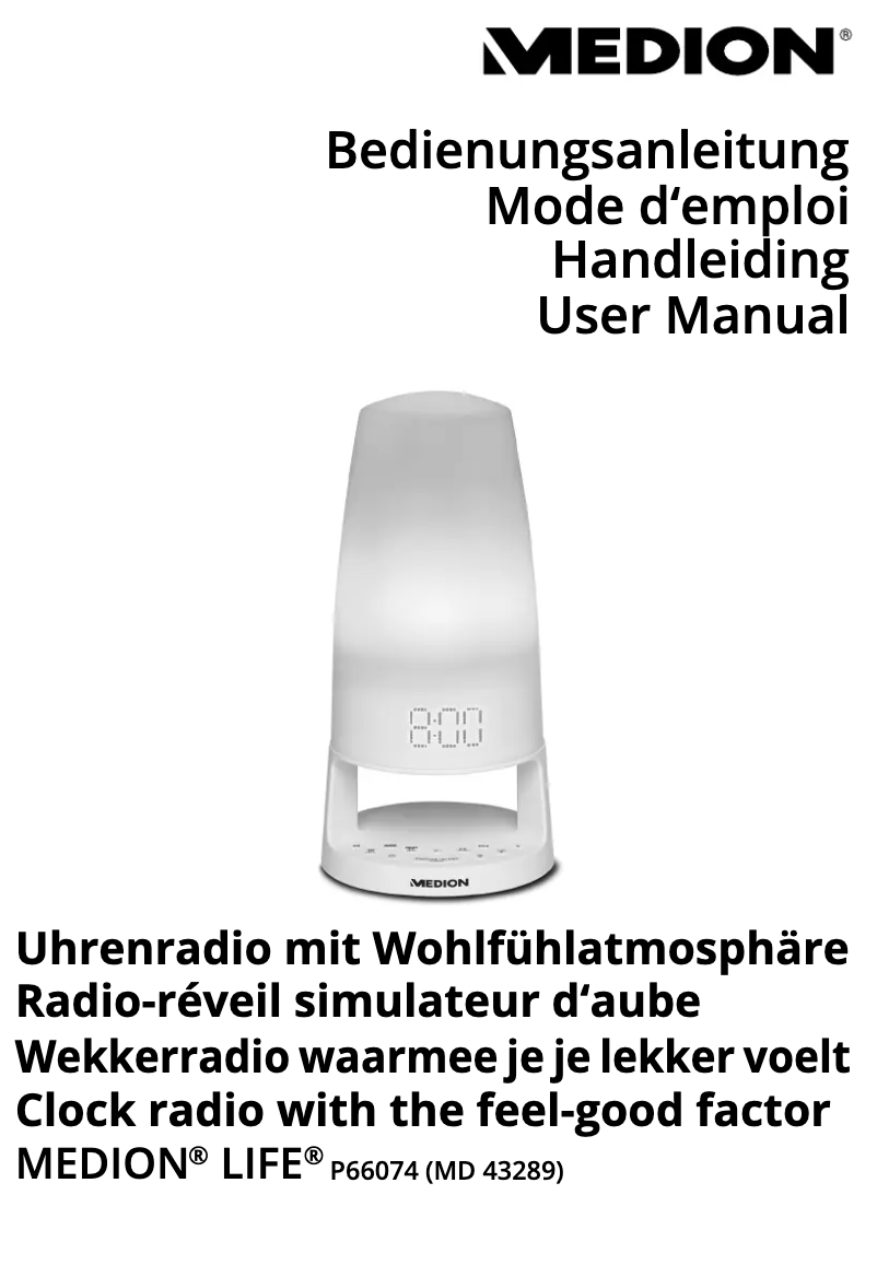 Page n°1 - Manuel utilisateur Medion LIFE P66074 (MD 43289)