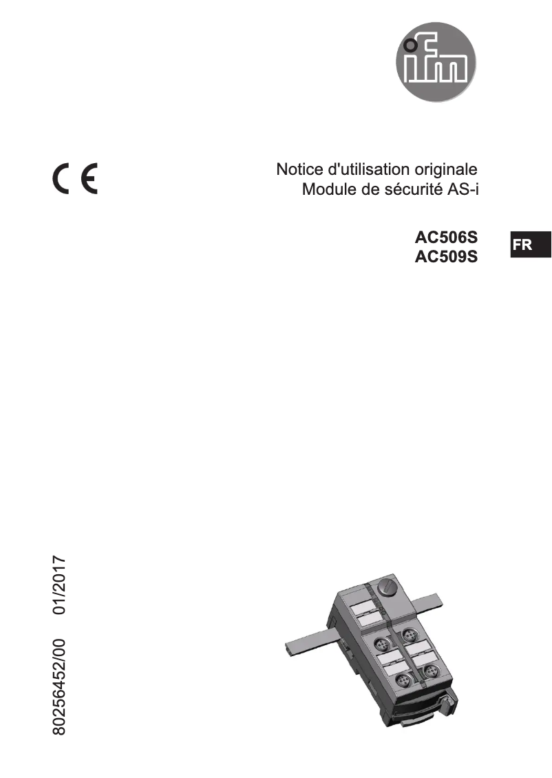 Image de la première page du manuel de l'appareil AC506S