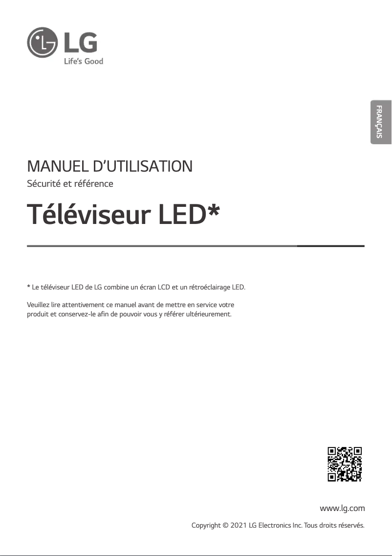 Page 1 of the manual User Manual LG 55NANO75VPA