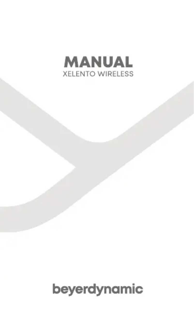Page n°1 - Manuel utilisateur Beyerdynamic Xelento Wireless