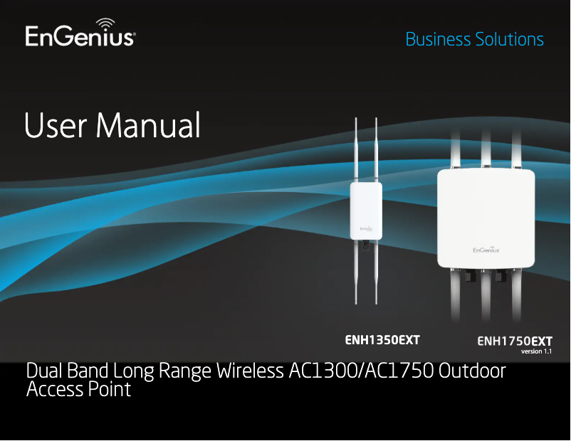 Image de la première page du manuel de l'appareil ENH1750EXT