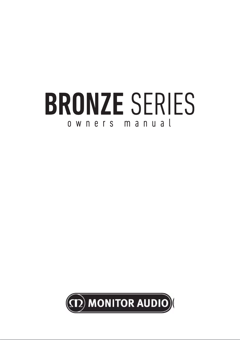 Page n°1 - Manuel utilisateur Monitor Audio Bronze 5