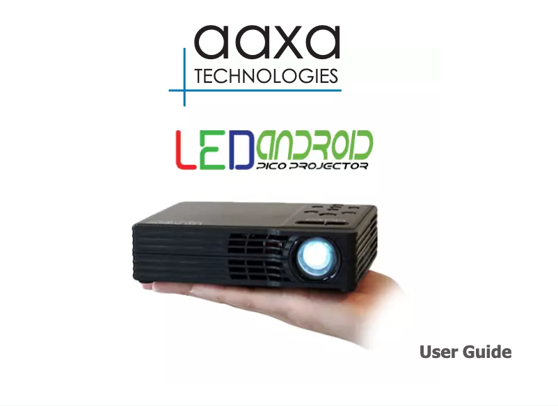 Image de la première page du manuel de l'appareil LED Android 4.2 Pico