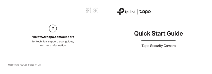 Page 1 de la notice Manuel utilisateur TP-Link Tapo C120