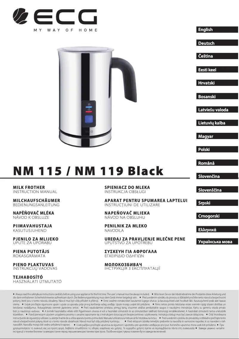 Página 1 del manual Manual de usuario ECG NM 115