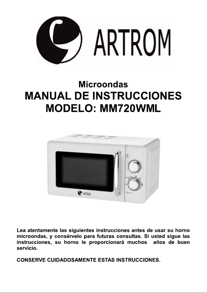 Page n°1 - Manuel utilisateur Artrom MM-720WML